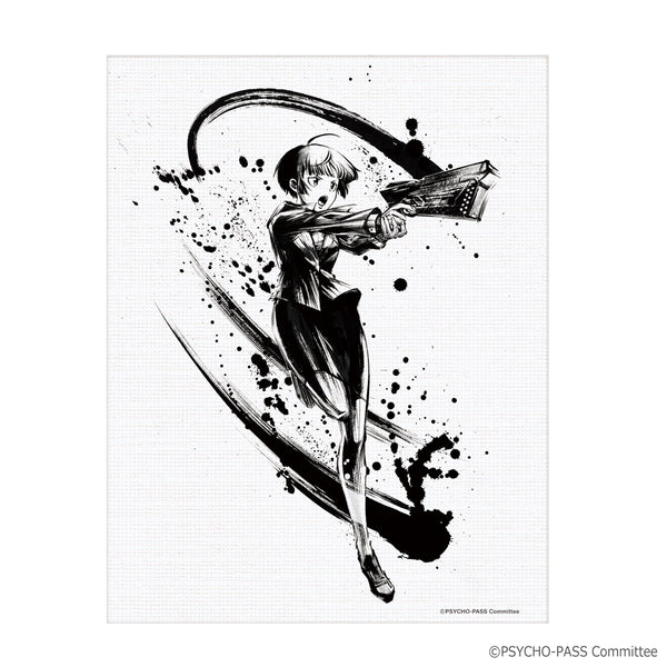 『PSYCHO-PASS サイコパス』墨絵ミニキャンバス 常守朱